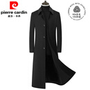 皮尔卡丹（pierre cardin）秋冬长款双面呢大衣商务羊毛风衣过膝羊绒呢子冬装加厚毛呢外套男 黑色 【不带内胆】 175/92A