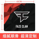 琉滋Vaxee鼠标垫职业电竞电竞游戏鼠标垫超大加厚锁边csgo男生FPS吃 FAZECS 45cm40cm4mm(锁边款)