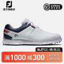 FootJoy 高尔夫球鞋男士FJ Pro/SL专业竞技无钉款golf鞋舒适防滑防泼水鞋 53074-白/蓝/红【偏大半码】 7.5=41码