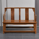 三匠名居红木家具非洲鸡翅木（学名：非洲崖豆木）三人座沙发椅实木靠背椅中式客厅茶椅客厅沙发 双人：长125*宽52*高42总高92cm