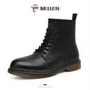 名郎（MELLEN）品牌男靴高帮马丁靴男英伦风舒适工装靴男短靴时尚保暖男士靴子 MYD97189黑色 40