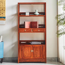 三匠名居红木家具非洲花梨（学名：刺猬紫檀）书柜实木书橱书架新中式落地展示架置物架储物架D 长88_宽35_高188cm
