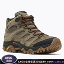 迈乐（Merrell）男鞋登山靴中帮防水户外徒步运动鞋透气稳定抓地 OLIVE/GUM 10.5/44.5