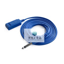 兼容优美高冠邦电刀负极板连接线春光贝林leep沪通中性电极回路线 蓝色圆头63mm 3M 蓝色圆头63mm