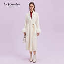 拉珂蒂（La Koradior）【羊毛】商场同款2024冬新款羊毛羊绒呢子大衣 本白色 M