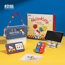 极想Switch保护壳套装纯真礼盒 OLED保护套Hello Kitty联名软硅胶壳收纳包摇杆帽卡盒息影钢化膜礼物 