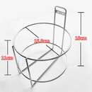 赞璐桐圆形利器盒托架挂架利器桶支架锐器盒放置架固定手消液挂架杯托架 银色I圆形3升 钉墙式 内径15.8D 1层