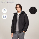 TOMMY HILFIGER【出走都市】24春男装防水户外通勤大口袋铺棉连帽外套33740 黑色BDS L