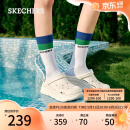 斯凯奇（Skechers）2024新款女鞋夏季泡泡鞋软弹厚底缓震外穿洞洞鞋时尚凉拖鞋111127