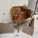 坤米简约时尚托特包购物袋出行加厚手提毛毡包尼秋冬百搭大容量旅行包 高级灰 大号50*40*15