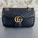 【二手95新】Gu驰 黑色单肩包 链条包 二手奢侈品箱包 中号款尺寸约：26*15*7cm