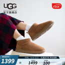 UGG2023秋季女士经典休闲舒适平底纯色圆头短筒靴雪地靴 1116109 CHE | 栗色 37