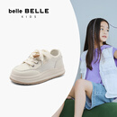 百丽（Belle）时尚小白鞋女童商场同款厚底童趣休闲鞋K8626C84 米色-网面 30码