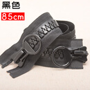 帝安得纪高级特大拉链双头双开羽绒服拉锁大号配件树脂拉链头拉链条拉索长 双头黑色85cm