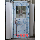 奇立彩加厚304不锈钢单门半波阳台门进户防盗门出租房门农村入户门外门 外包外右开--左锁 86x196cm