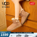 UGG2023冬季女士休闲舒适平底圆头经典时尚纽扣短靴雪地靴1016422 CHE | 栗色 37