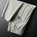 百斯盾（Bestn）冰丝裤子男款超薄休闲裤男士夏季薄款直筒宽松速干运动裤夏天长裤 浅灰（1条） 1028 32