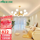 雷士（NVC）吊灯魔豆分子灯客厅北欧灯具灯饰创意现代轻奢12头吊灯