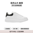 亚历山大.麦昆（ALEXANDER MCQUEEN）春夏季男鞋厚底增高运动鞋休闲牛皮小白鞋553680-WIEEN-黑尾 42