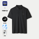 海澜之家（HLA）POLO衫男轻商务航天系列凉感短袖男25夏季 黑色V8 闪耀太空HNTPW2J073A L 175/92A 推荐137~150斤