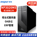 浪潮（INSPUR）NP3020M5 小型塔式服务器工作站 主机电脑丨金蝶ERP丨财务管理 E-2224【4核 4线程 3.40GHz】 16G｜1*4T SATA企业级｜300W
