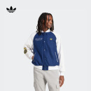 adidas学院风宽松运动棉服男装阿迪达斯官方三叶草 深靛蓝/白 XS