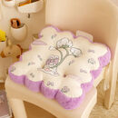 樱竺儿【促销】加厚坐垫椅垫屁股垫子秋冬学生教室办公室凳子屁垫软地上 紫色棉花小兔【防滑底部】 加厚软垫双面绒 42*42cm