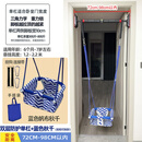 杉贝秋千室内儿童室外户外庭院婴幼儿宝宝荡秋千吊椅家用吊座家庭摇篮 安装卧室门+蓝秋千 单杠重力锁保