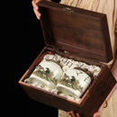 叁鼎堂金骏眉红茶高档武夷山茶叶礼盒装正山小种节日礼品送礼伴手礼 [正山小种500g]高档双陶瓷罐木