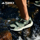 adidas HYDROTERRA AT魔术贴户外徒步凉鞋男女阿迪达斯官方TERREX 绿色/灰色 43