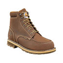 CARHARTT 男式 6 英寸凸耳底软头 Cmw6197 工业靴 Dark Bison 油鞣革 8.5 寬版