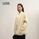 LESS2025年冬新款H型宽松棉衣2P0B17310 745浅橙黄 S