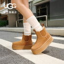 UGG【双11抢先购】秋季女士舒适纯色厚底雪地靴 1134526CHE|栗色37