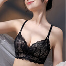 爱慕秋夏品牌高端内衣女士本命年小胸聚拢收副乳上托无钢圈美背文胸罩套装 黑色单件 34/75A