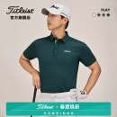 Titleist泰特利斯高尔夫服装男士短袖T恤24夏PLAY男装高弹速干休闲POLO衫 绿色53 XL