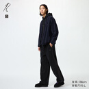 优衣库合作款/男装女装摇粒绒长裤/休闲裤裤子25秋冬新款483979 09 黑色 M