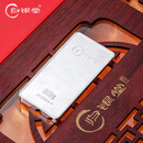 归银堂茶桌摆件足银999茶宠银条茶具配件送礼把玩件纯银摆件投资收藏送 88克+证书