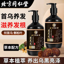 北京同仁堂何首乌侧柏叶洗发水黑灵芝何首乌植萃草本植物洗发液官方正品 1瓶装