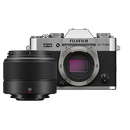 富士（FUJIFILM）X-T30 III/XT30 III 微单相机（XC35F2 镜头) 银色 2610万像素 胶片模拟拨盘 性能提升 自动对焦