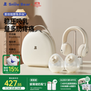 小白熊SnowBear吸奶器免手扶电动全自动热敷便携挂脖式双边吸乳器收纳包组合8909
