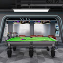 商用标准型黑腿台球桌钢库比赛成人球房家用中式黑八大理石桌球台 9尺 【金刚】黑腿1.2钢库赛级