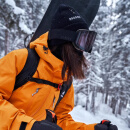AWKA滑雪眼镜冬季护目镜男女防风防雾镜子防护镜雪地护具磁吸雪镜 黑