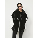 C'EST M丨哥本哈根紫标天鹅绒/北美宝嘉美INS风连帽水貂马甲 宝嘉美黑色 XS -S 现货