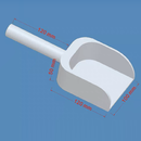 聚四氟耐酸碱刮板药铲刀刮刀四氟导电银浆刮片锡浆搅拌刀药业铲 四氟药铲 120*宽100*厚50mm(可定制)