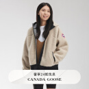 加拿大鹅（Canada Goose）Simcoe 女士羊羔绒连帽衫羊毛抓绒夹克大鹅外套 7016W 950 浅黄褐色 M