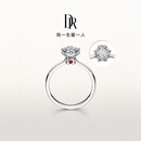DR现货雪心印记钻戒铂金钻石戒指BELIEVE雪花戒纪念日节日礼物 TOP*【限量现货闪发】7分H色SI1 具体手寸 详询客服