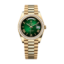 劳力士（ROLEX）星期日历型 圈钻烟熏绿 自动机械机芯 100米防水 40mm 男表 瑞表 