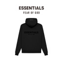 FEAR OF GOD ESSENTIALS 植绒背部LOGO系列棉质连帽卫衣 美式加绒高街情侣潮牌经典外套 青黑色 L