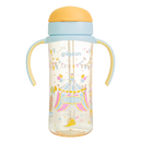 贝亲（Pigeon）自然成长翻盖直饮吸管 大童奶瓶330ml 马戏团 18月+ AA279