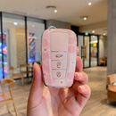 苍塑适配22-24款丰田威飒钥匙套豪华版凯美瑞汉兰达包荣放rav4壳 A新智能/樱花粉(单壳)